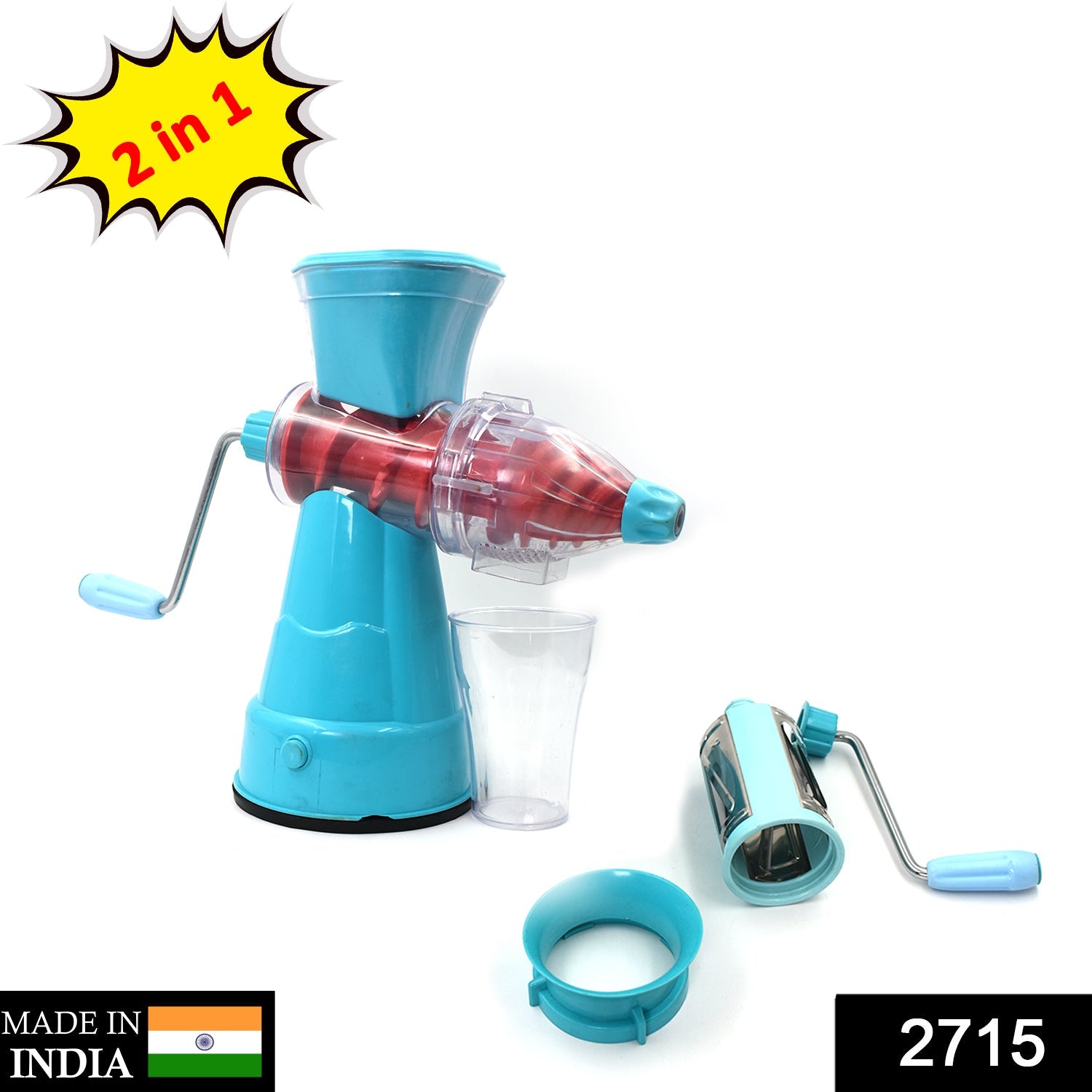 2715 4 in 1 Drum Fruit juicer used widely in all kinds of household kitchen purposes for making and blending fruit juices and beverages. freeshipping - DeoDap 2715 4 in 1 Drum Fruit juicer used widely in all kinds of household kitchen purposes for making and blending fruit juices and beverages. freeshipping - DeoDap